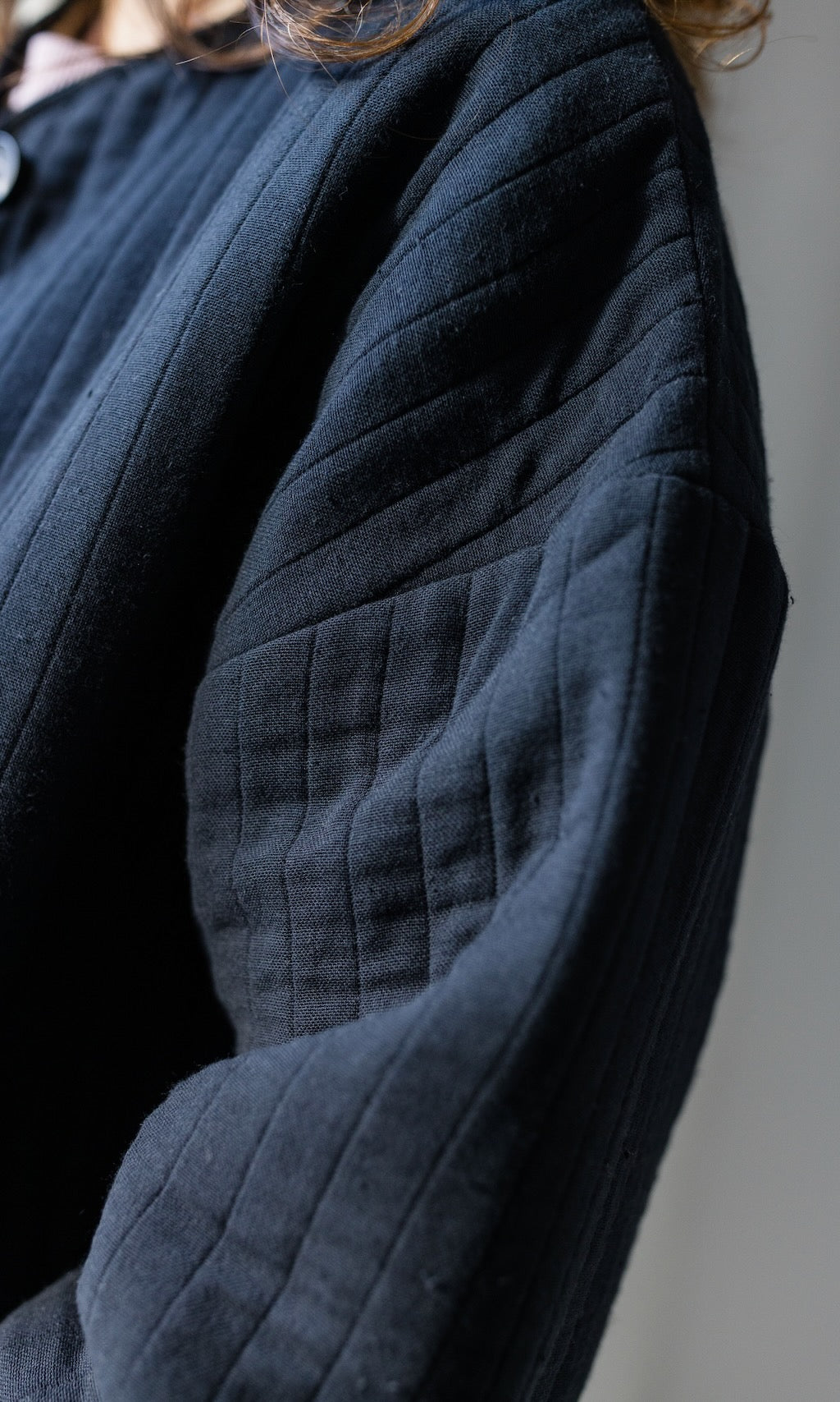 Leichte Oversized Steppjacke Yumiko aus Bio Baumwolle