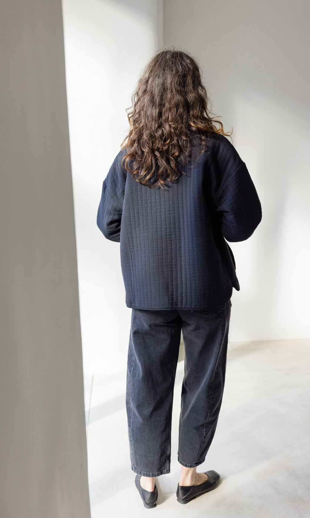 Leichte Oversized Steppjacke Yumiko aus Bio Baumwolle