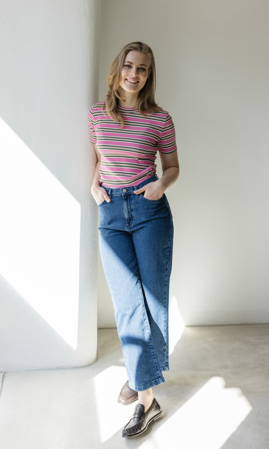 Gestreiftes Kurzarm Stillshirt Vivian