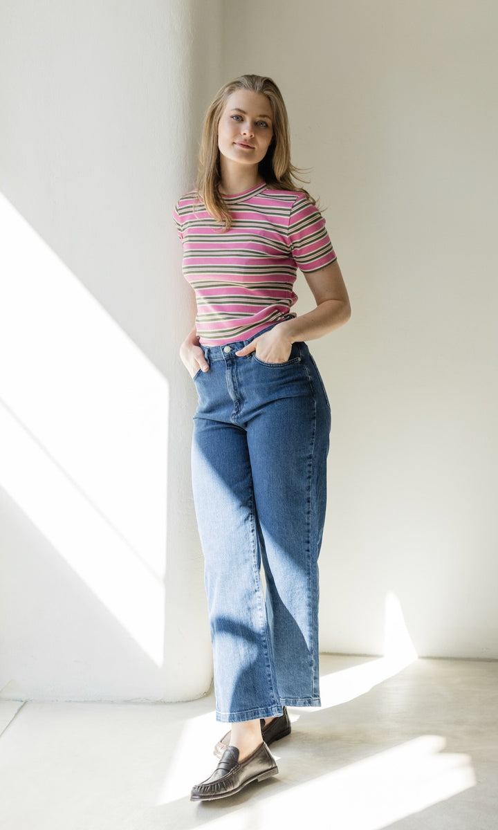 Gestreiftes Kurzarm Stillshirt Vivian