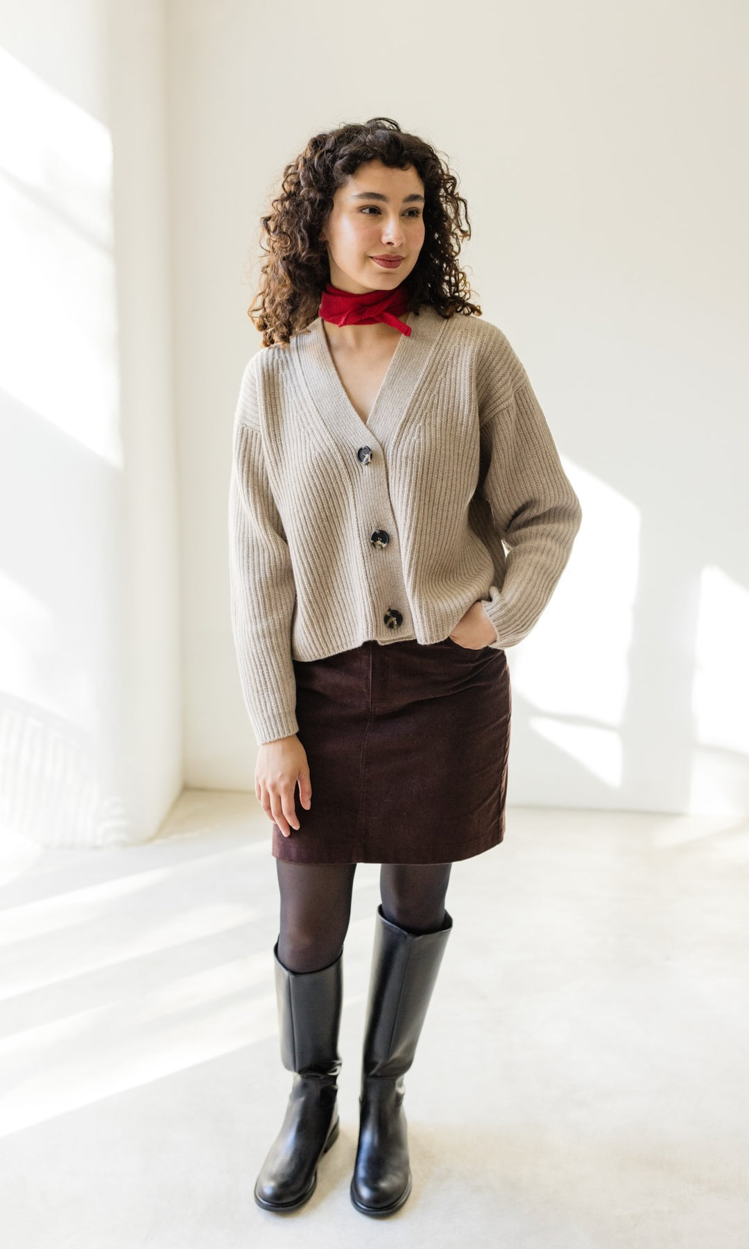 Cardigan (Merinowolle-Kaschmir)