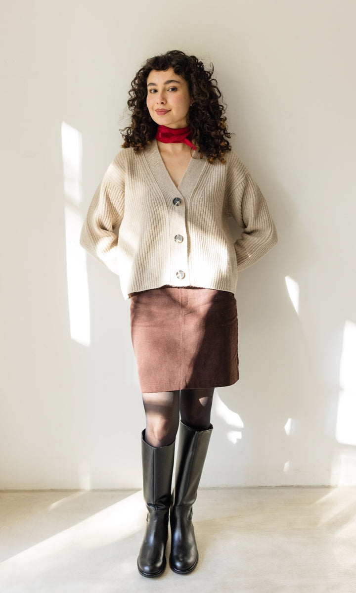 Cardigan (Merinowolle-Kaschmir)