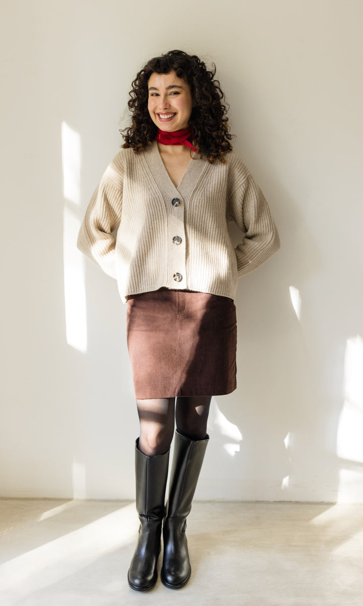 Cardigan (Merinowolle-Kaschmir)