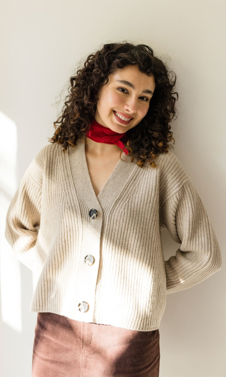 Cardigan (Merinowolle-Kaschmir)