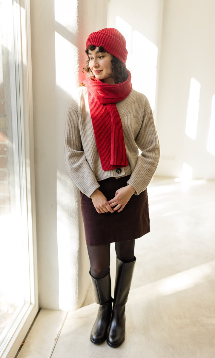 Strickmütze aus Baumwolle