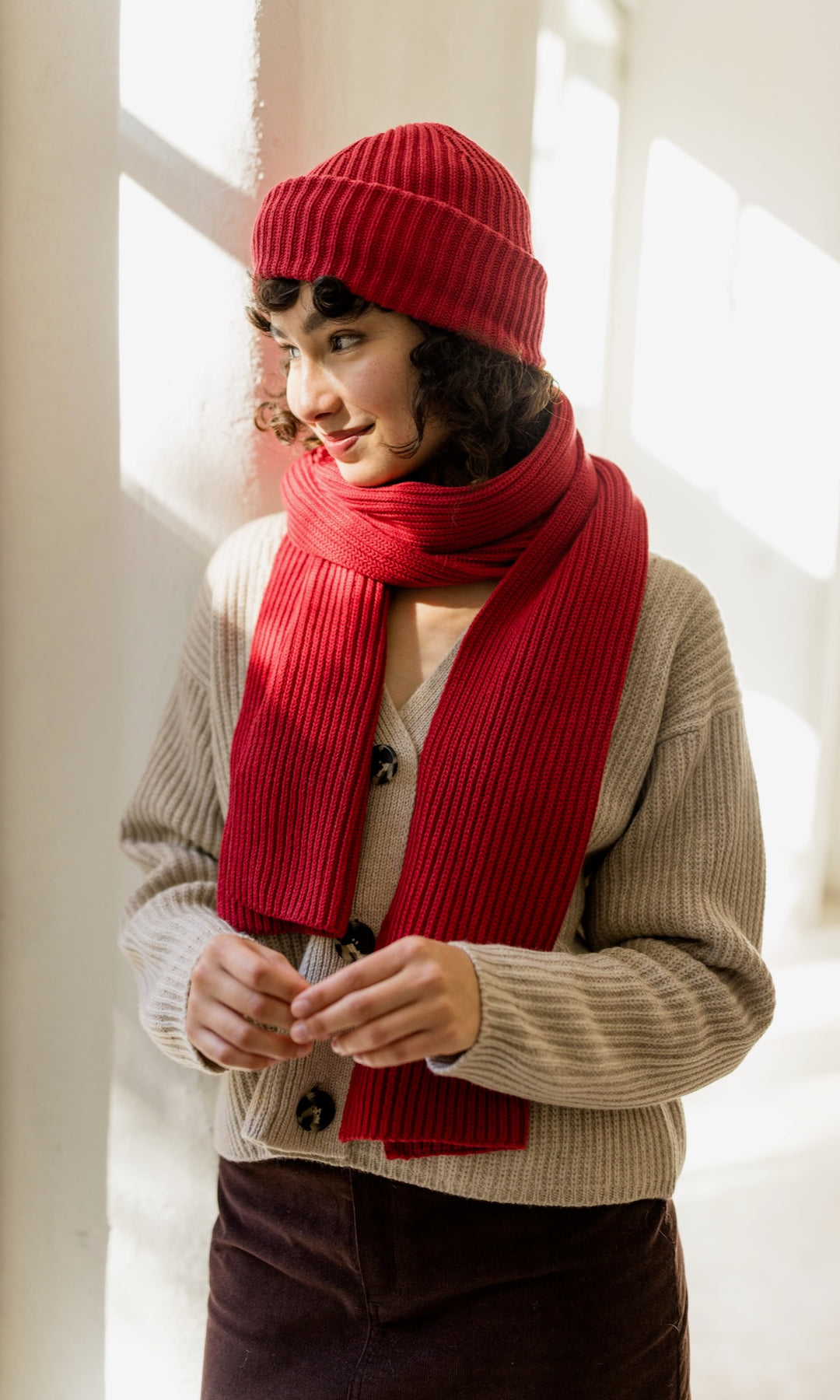 Strickmütze aus Baumwolle