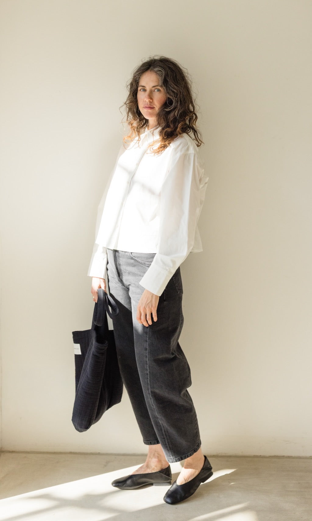 Wendbare Gesteppte Mom Bag aus Bio Baumwolle - abricot coco