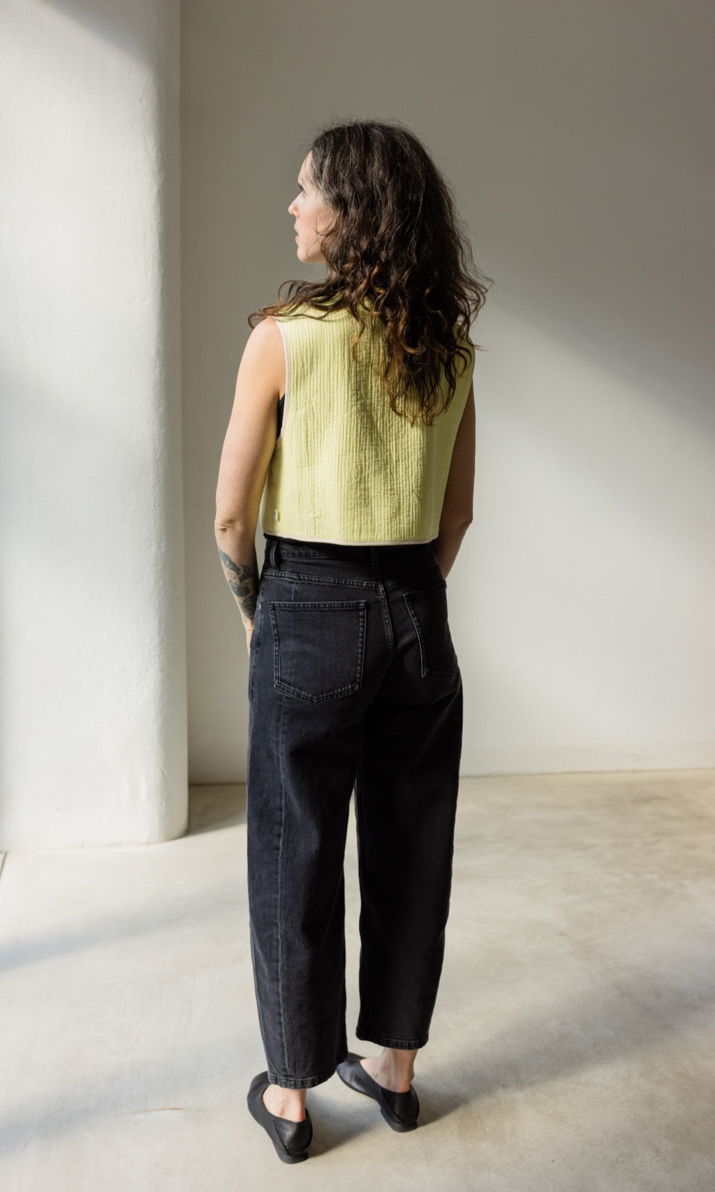 Leichte Wendbare Steppweste aus Bio Baumwolle