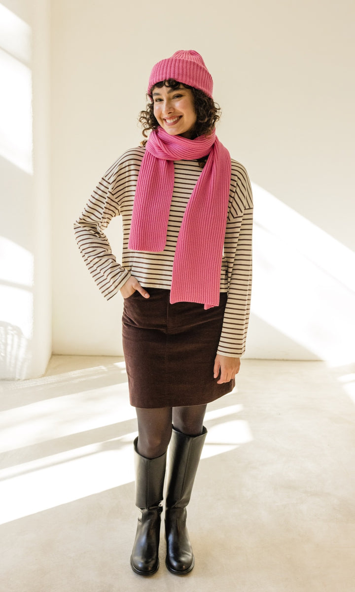 Strickmütze aus Baumwolle