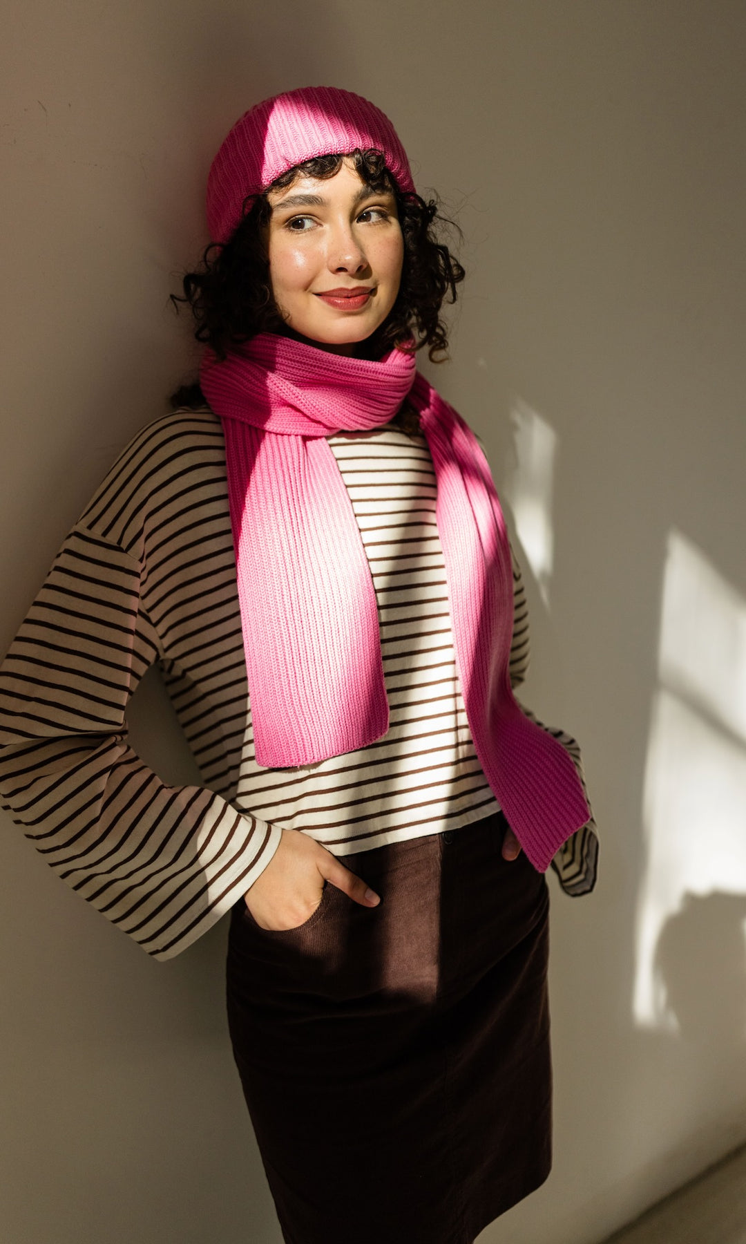 Strickmütze aus Baumwolle