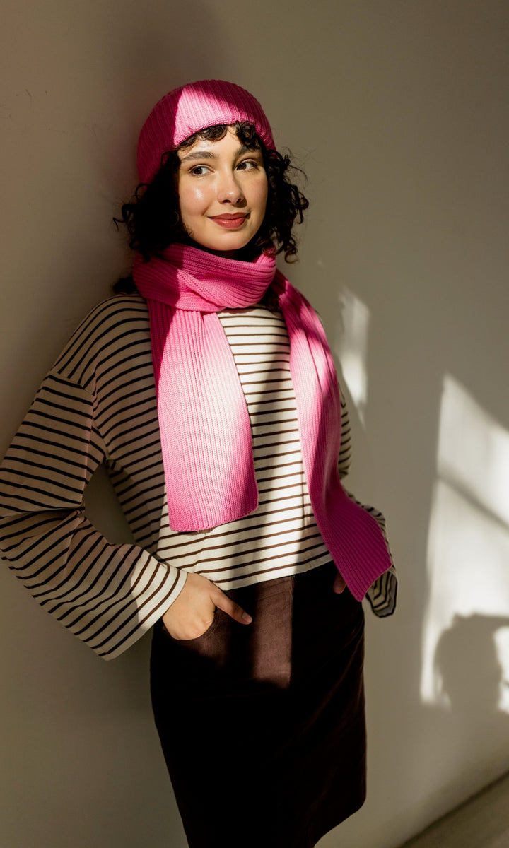 Strickmütze aus Baumwolle