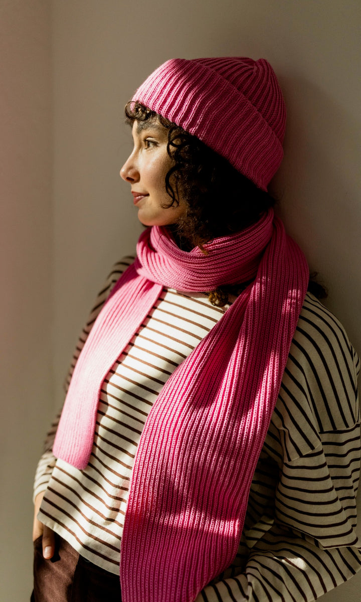 Strickmütze aus Baumwolle