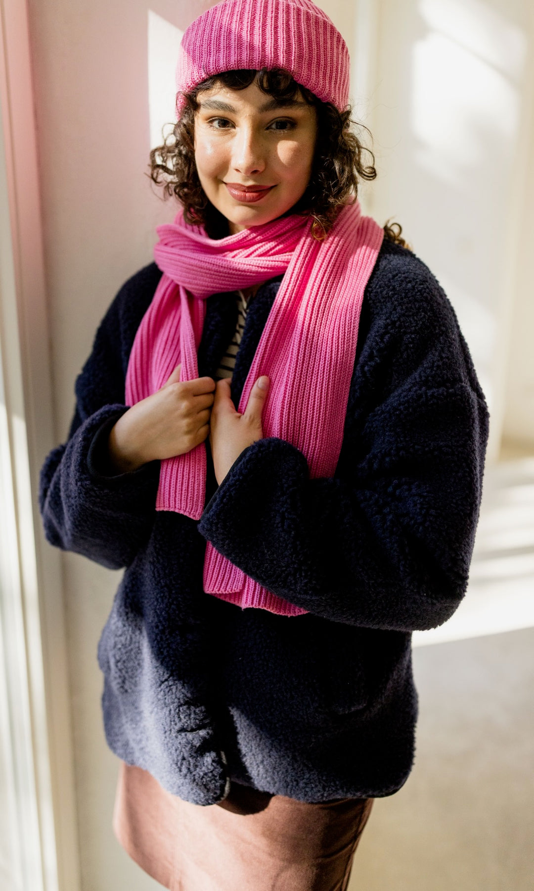 Strickmütze aus Baumwolle