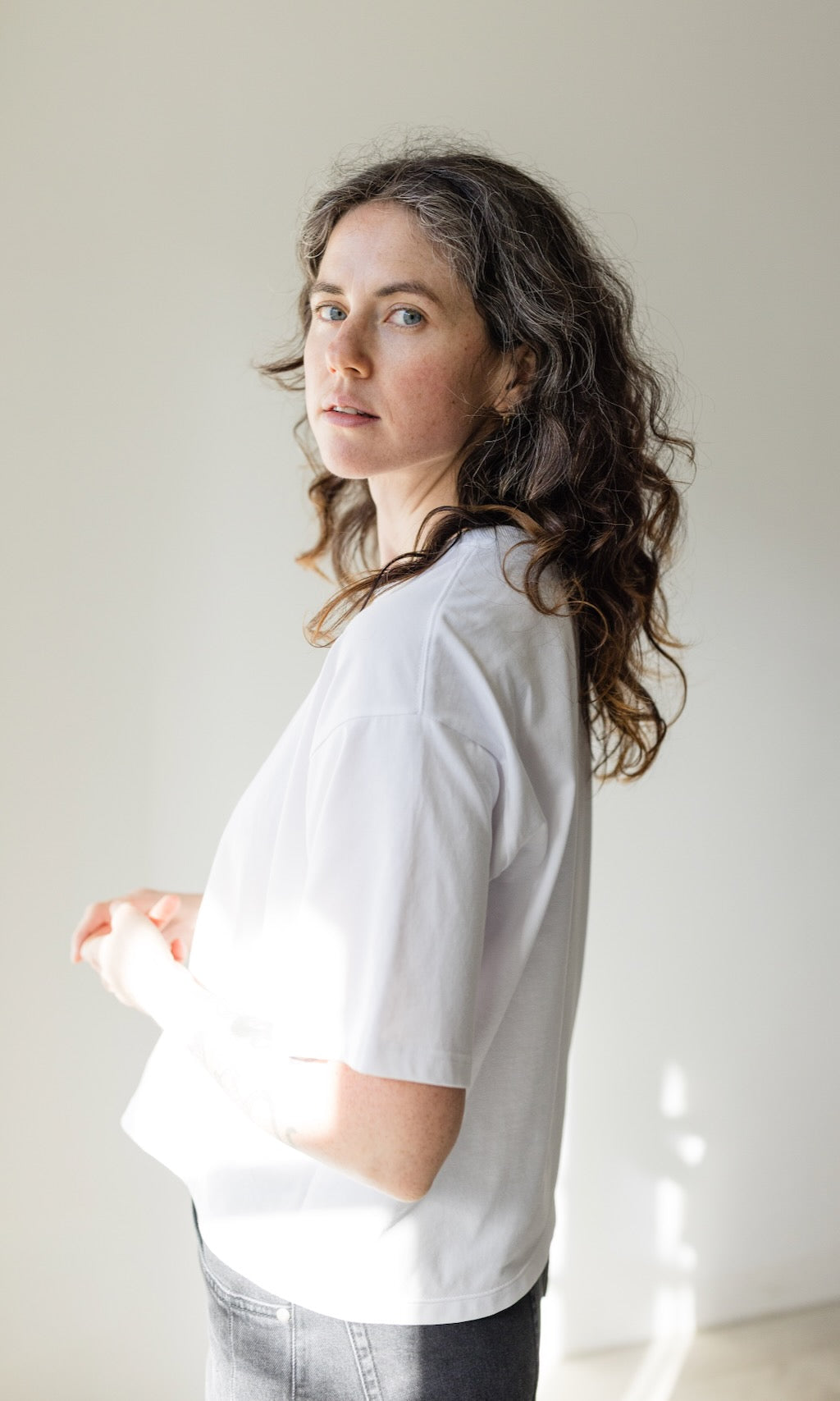 Oversized T-Shirt in Weiß