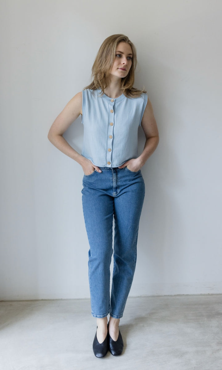 Jeans Mom Fit - abricot coco