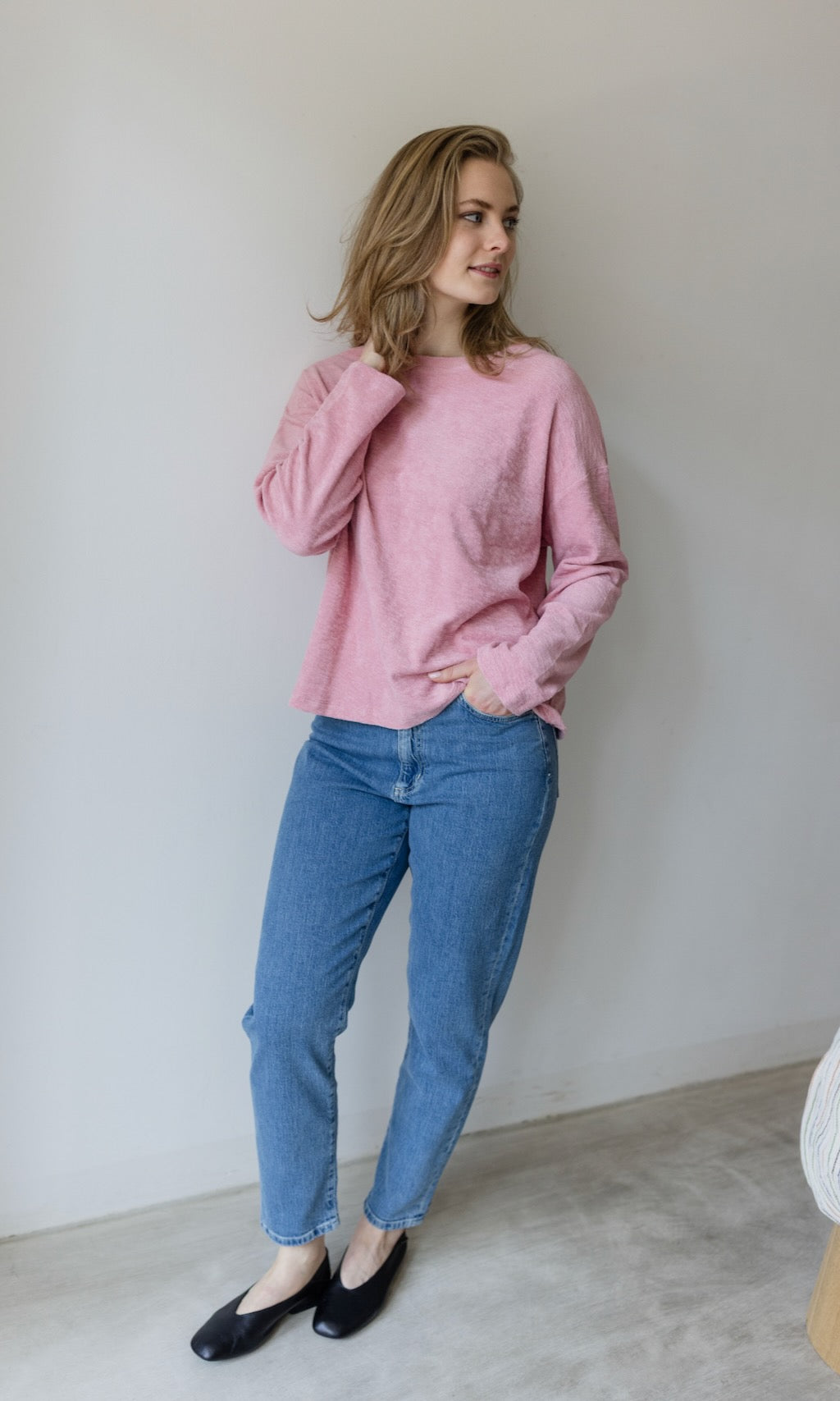 Jeans Mom Fit - abricot coco