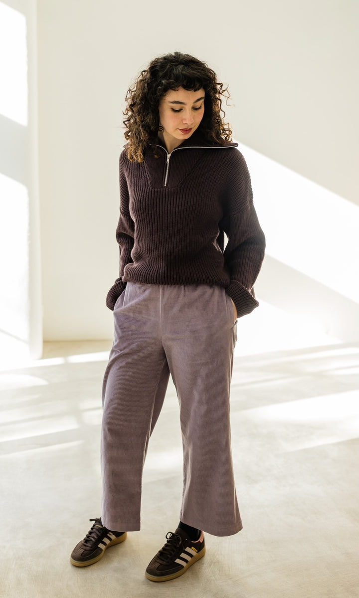 High Waist Culotte aus Cord