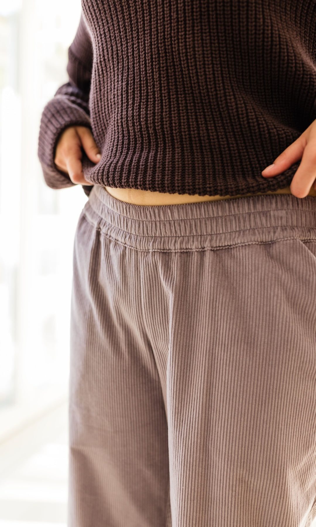 Culotte aus Cord für die Schwangerschaft