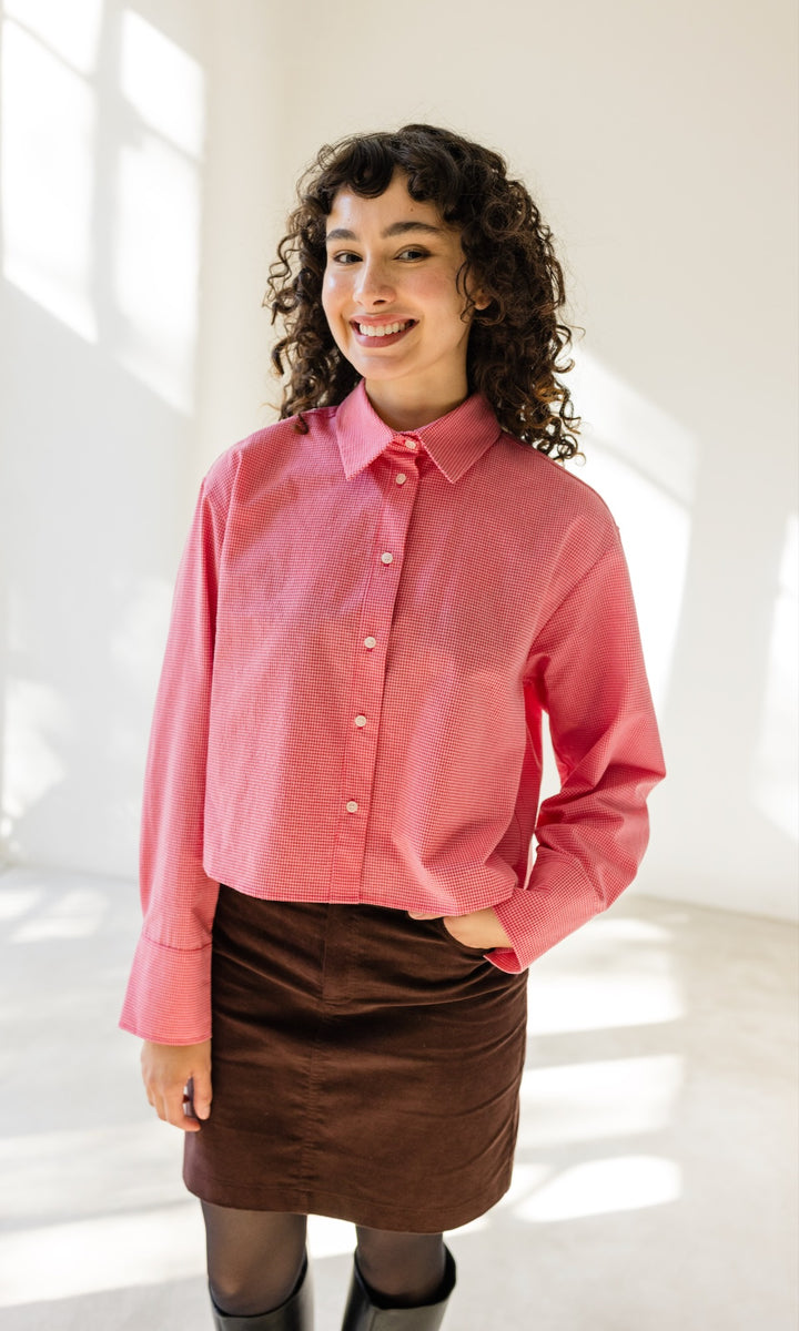 Cropped Oversized Hemd