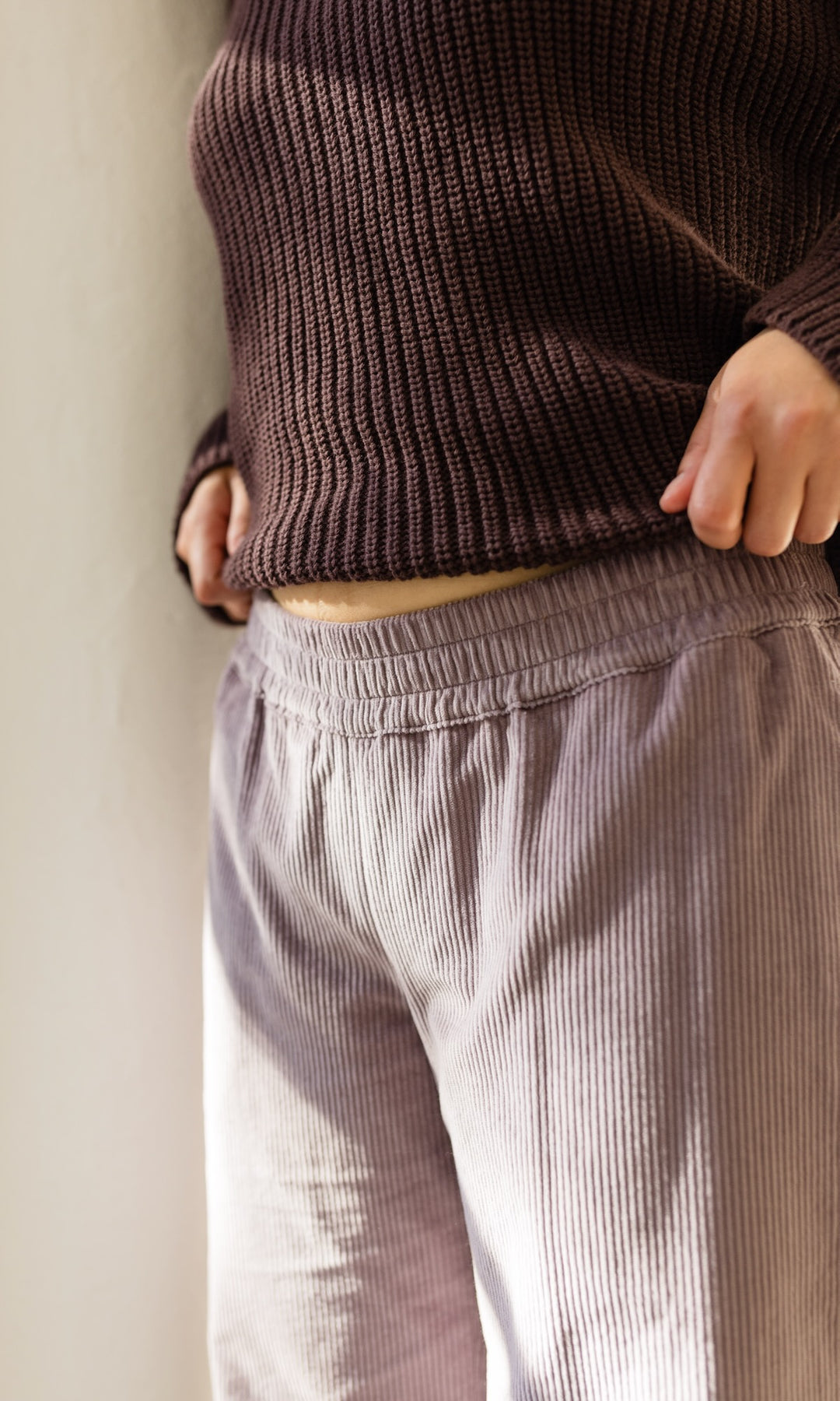 Culotte aus Cord für die Schwangerschaft