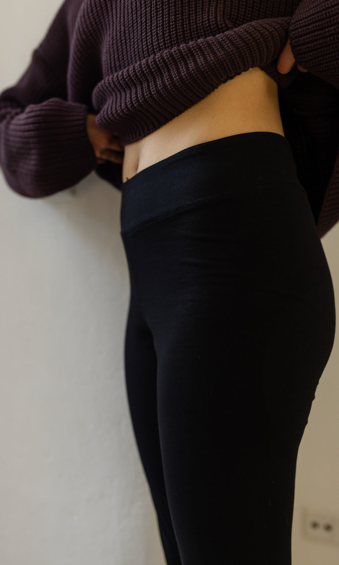 Leggings in schwarz