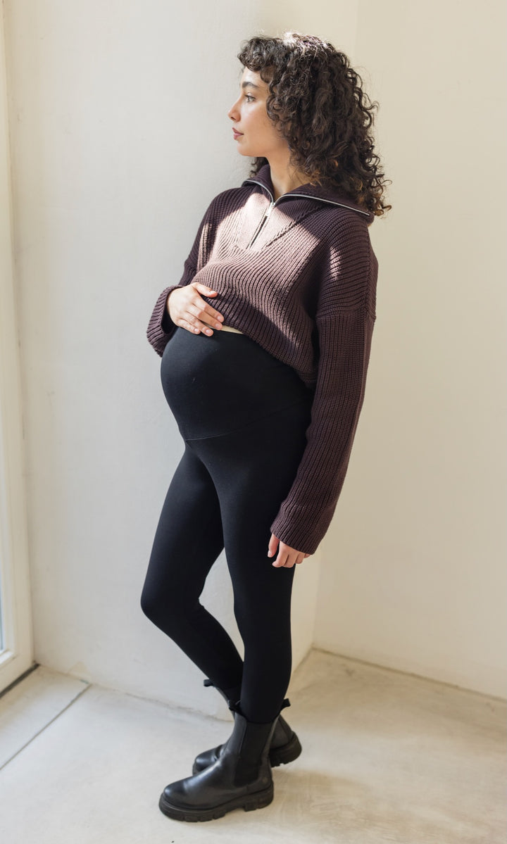 Gerippter Pullover MIO mit Zipper