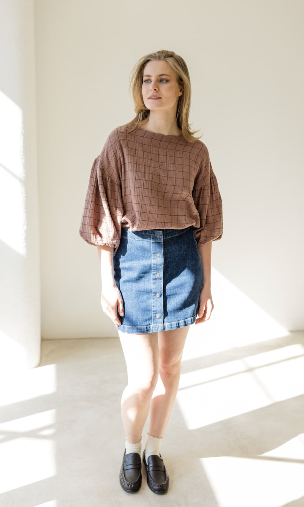 Bluse April - abricot coco