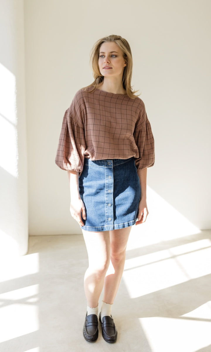 Bluse April - abricot coco