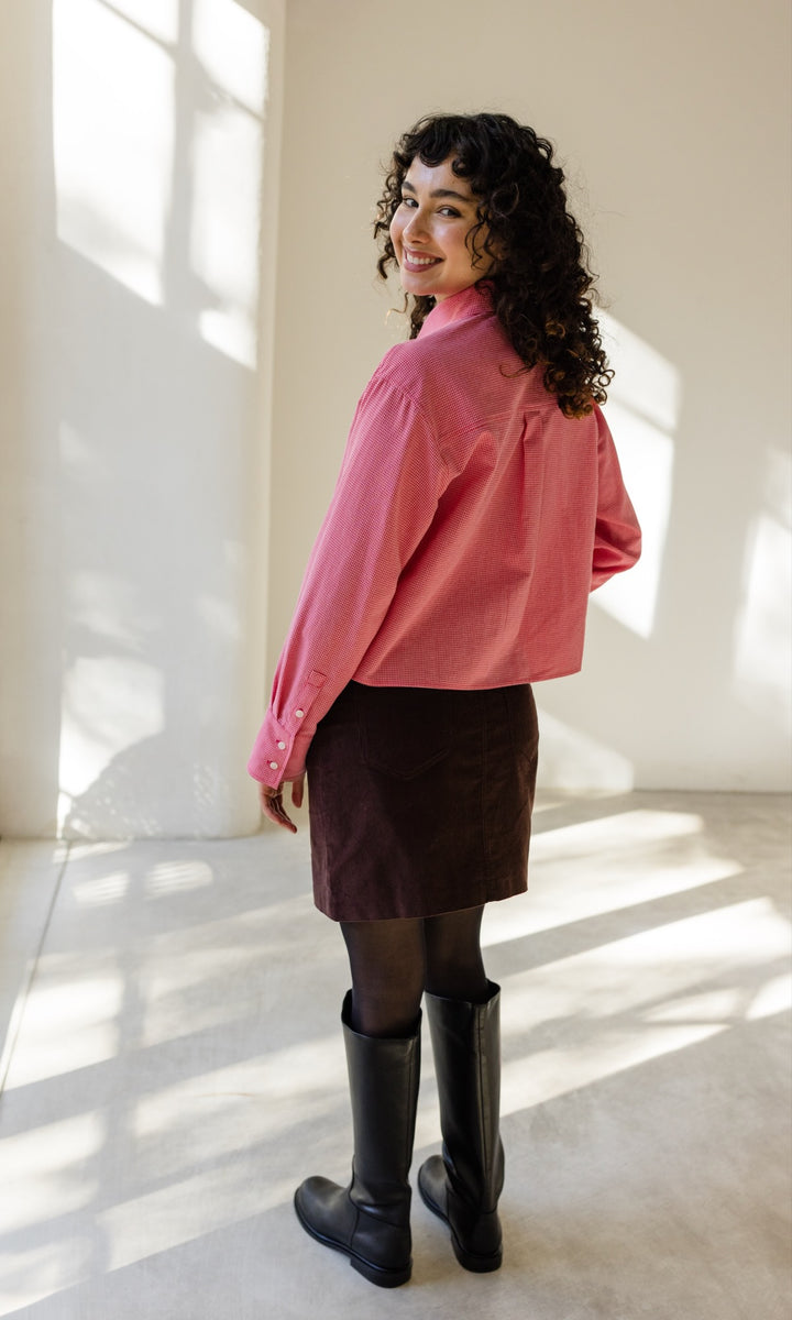 Cropped Oversized Hemd