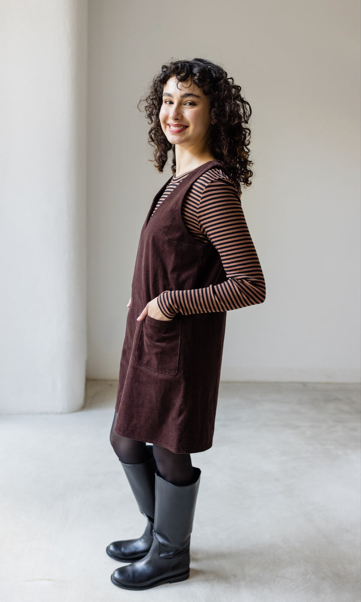 Minikleid aus Cord Audrey