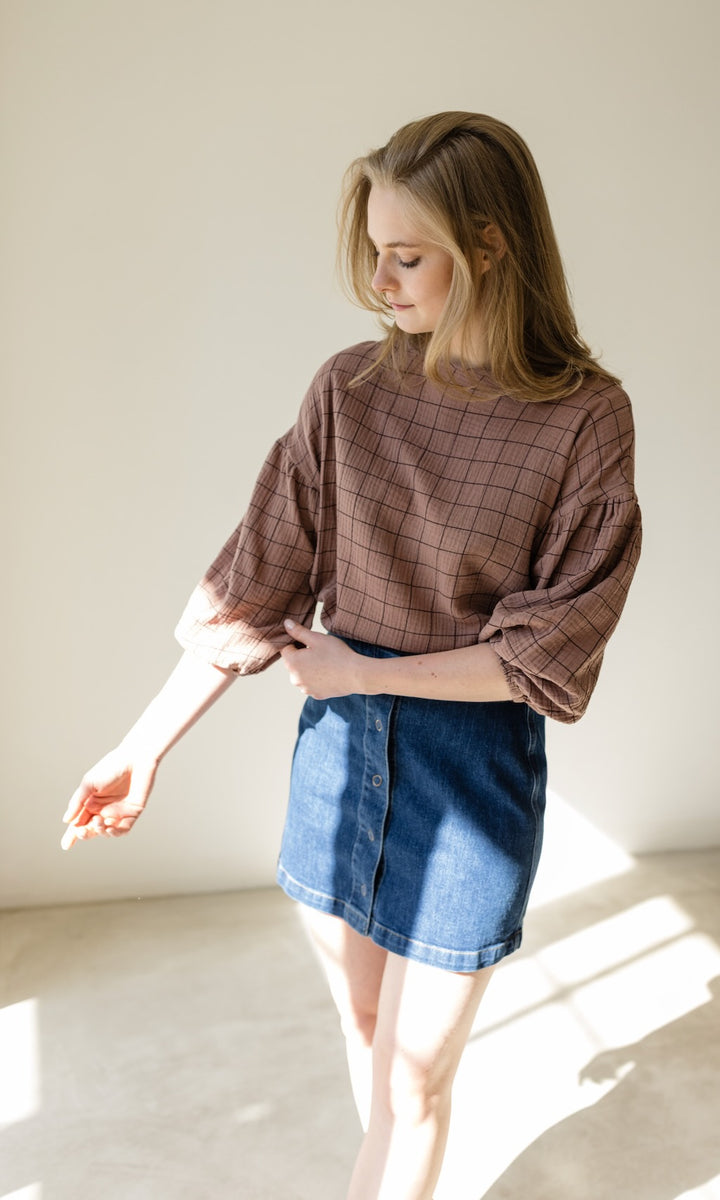 Bluse April - abricot coco