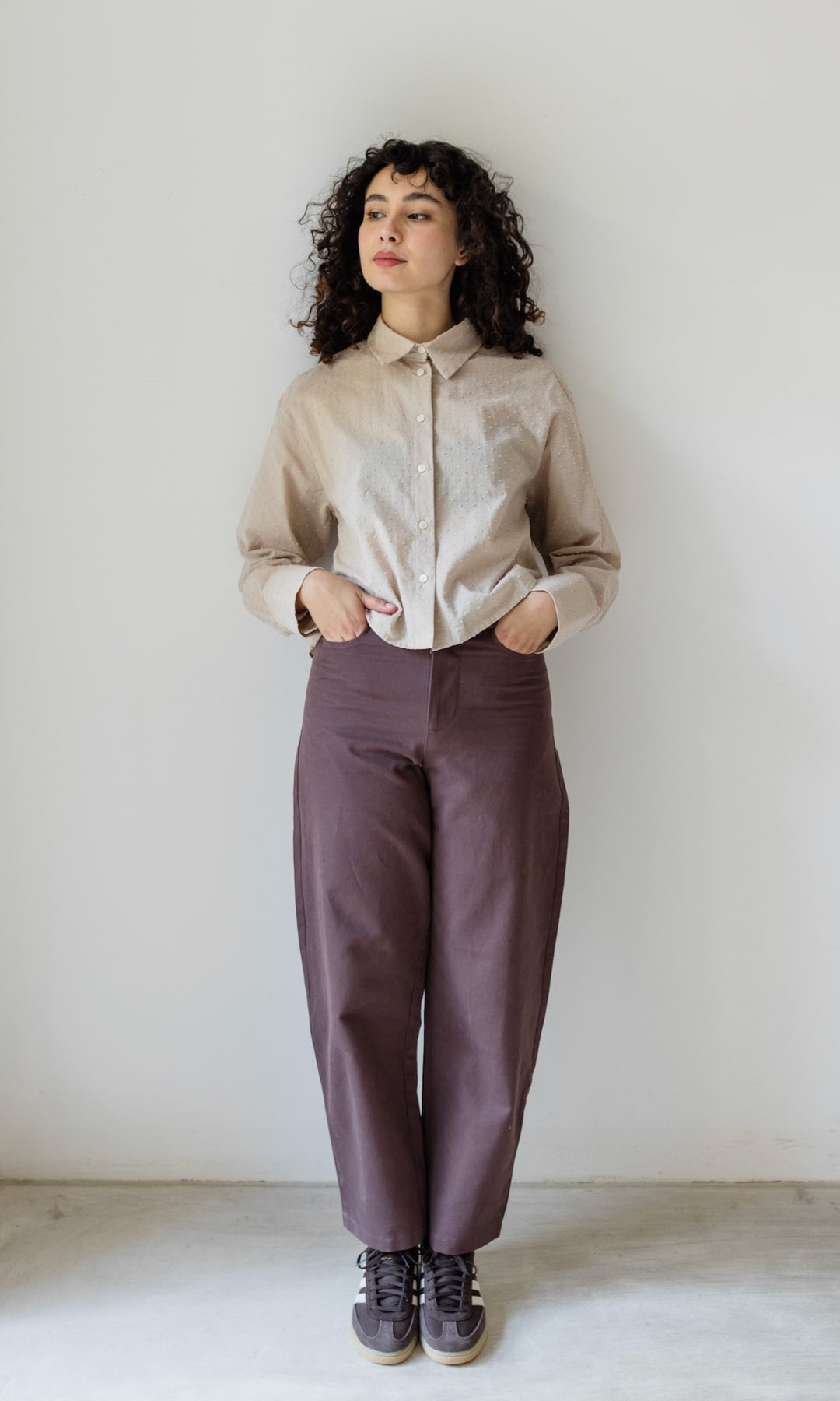 Cropped Oversized Hemd