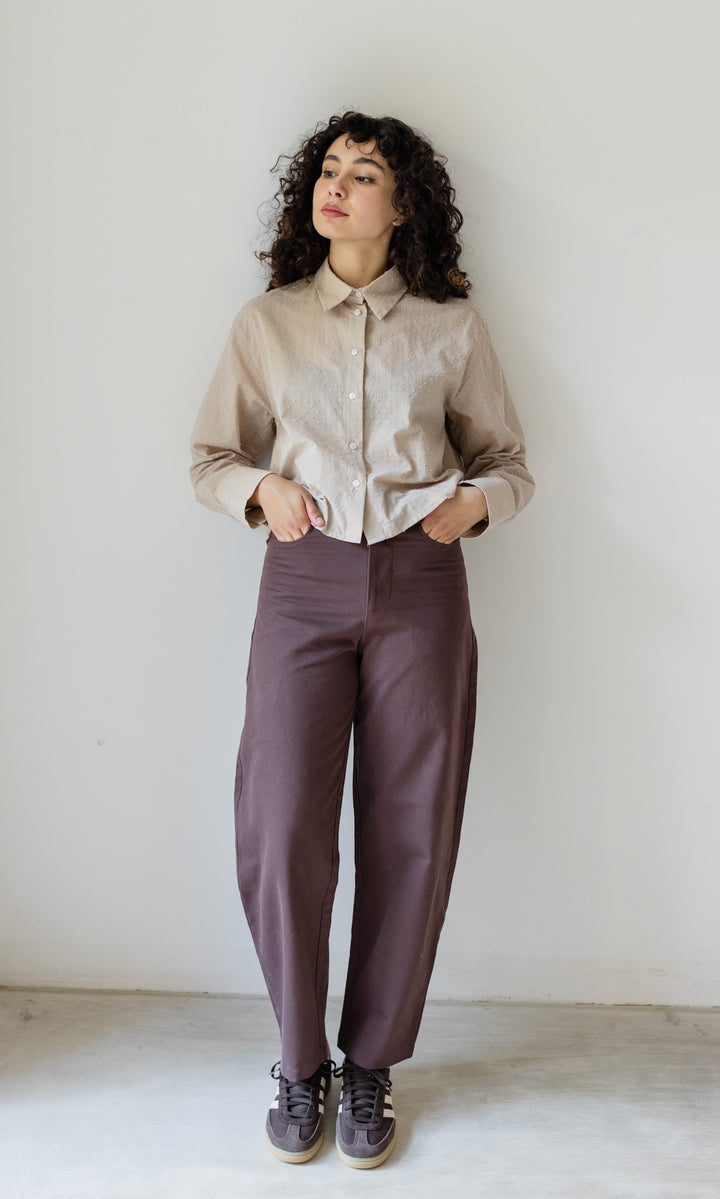 Cropped Oversized Hemd