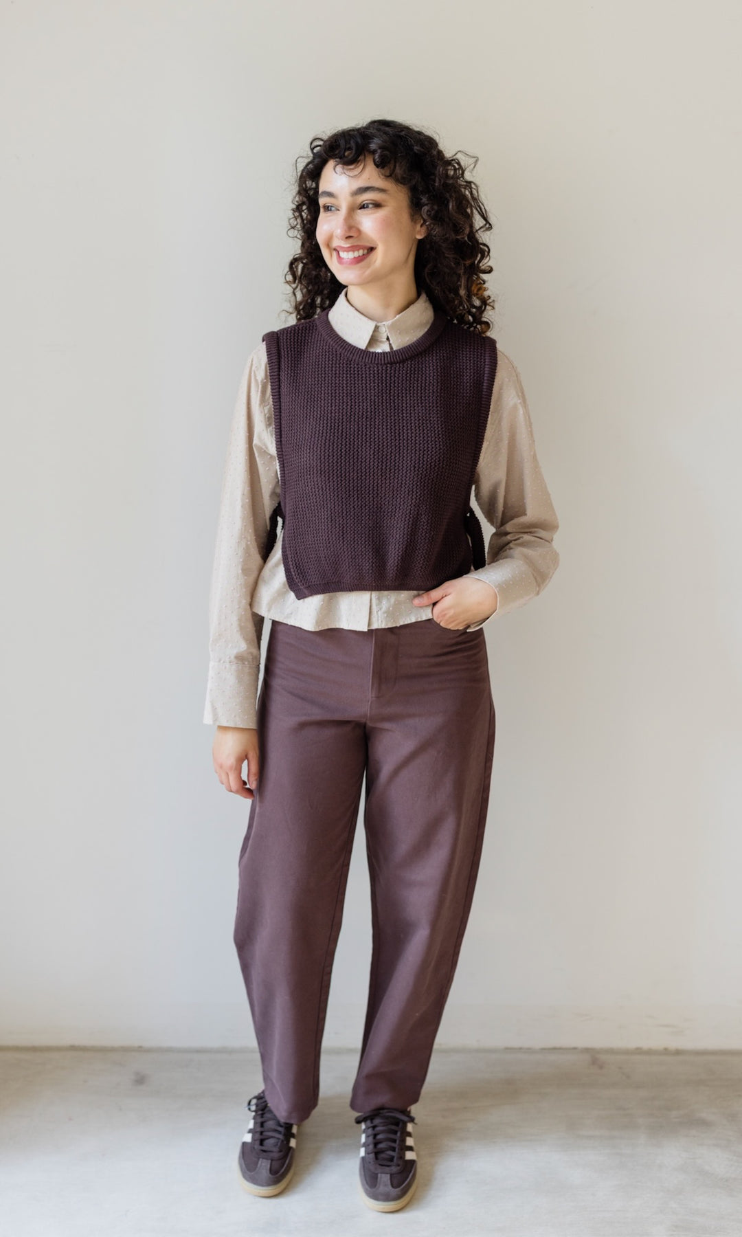 Pullunder mit seitlichem Bindedetail