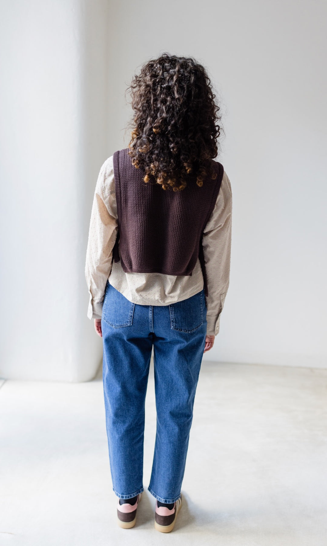 Jeans Mom Fit Dunkelblau