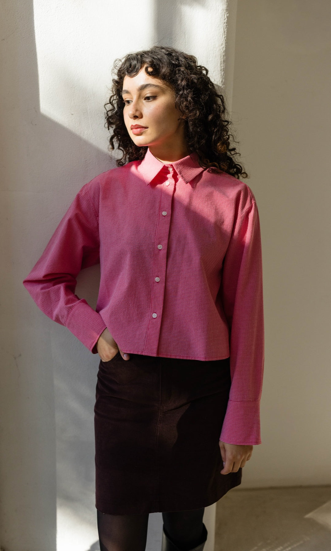 Cropped Oversized Hemd