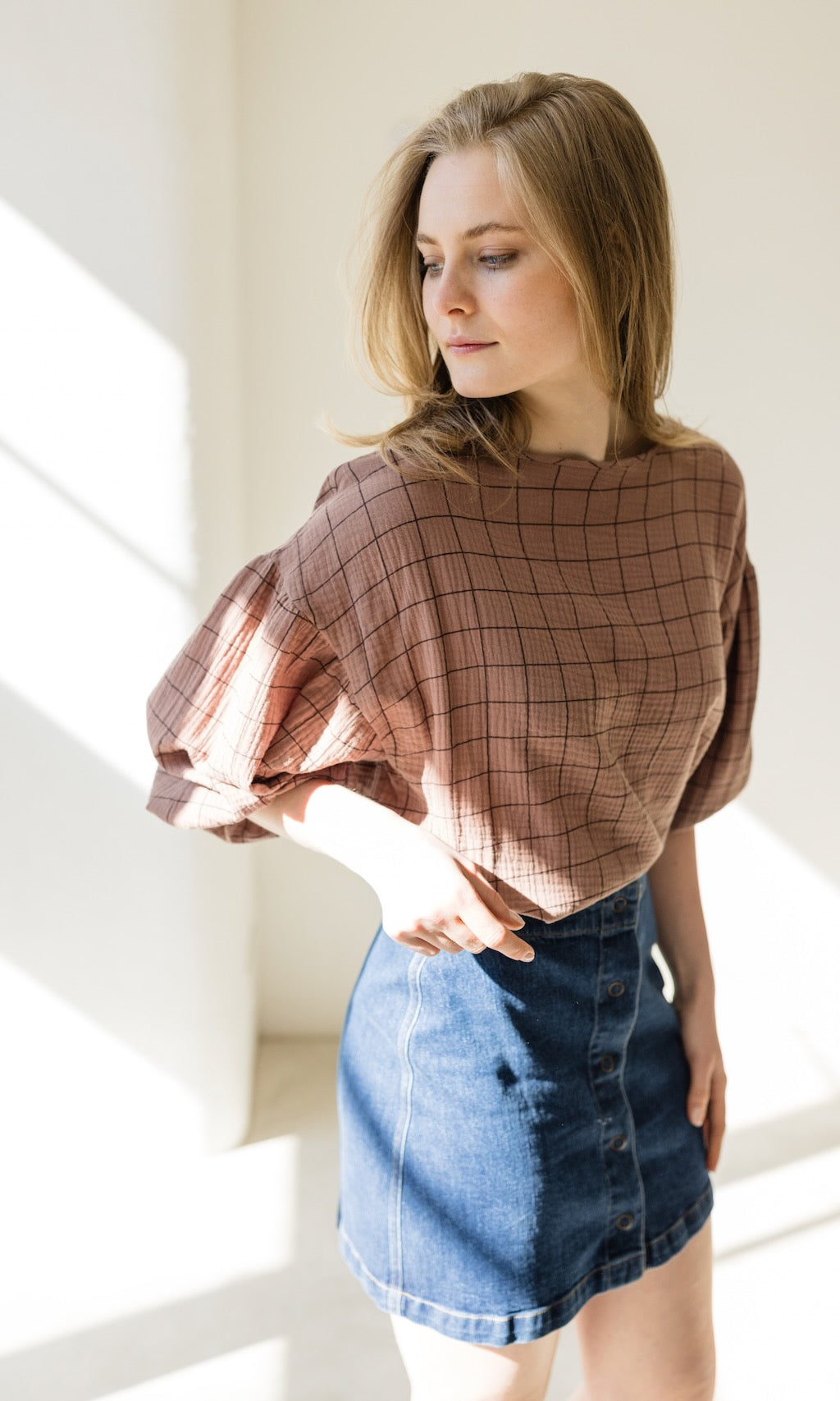 Bluse April - abricot coco