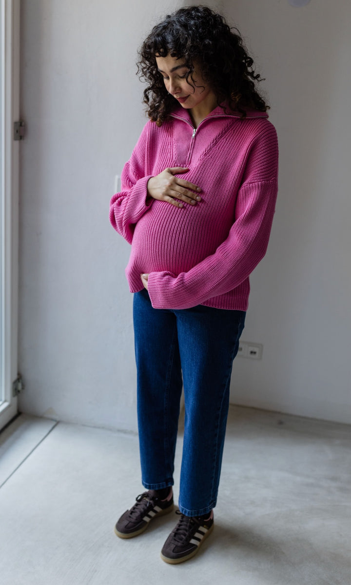 Schwangerschafts Jeans French Fit Dunkelblau