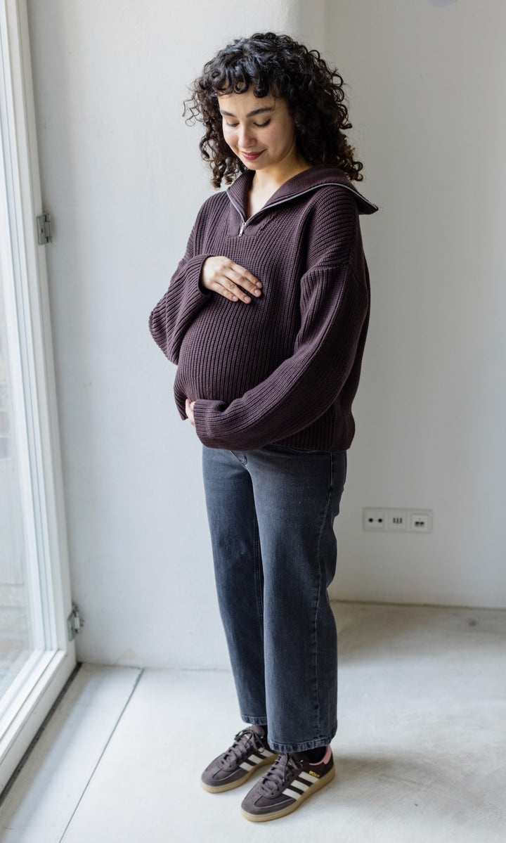 Schwangerschafts Jeans French Fit Washed Black