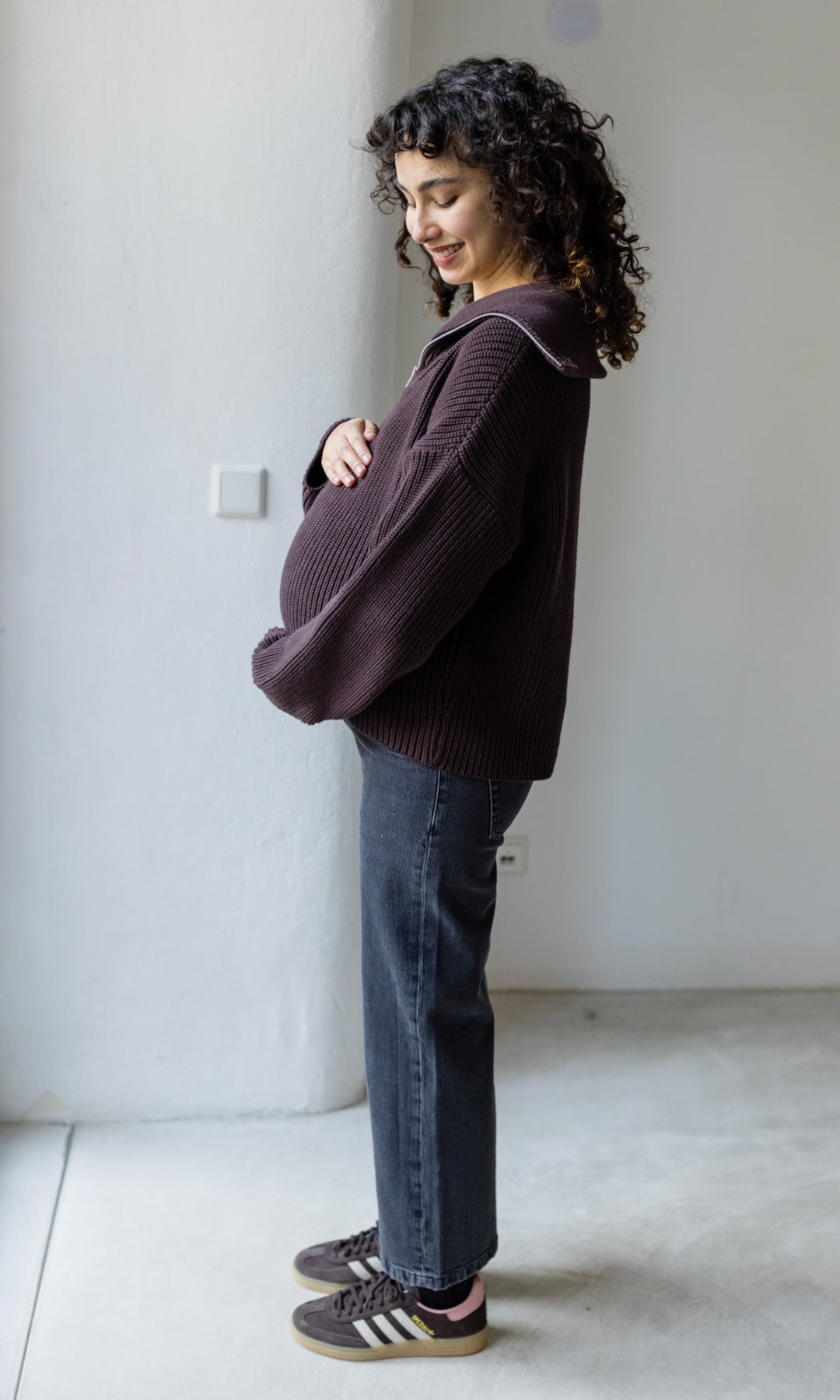 Schwangerschafts Jeans French Fit Washed Black