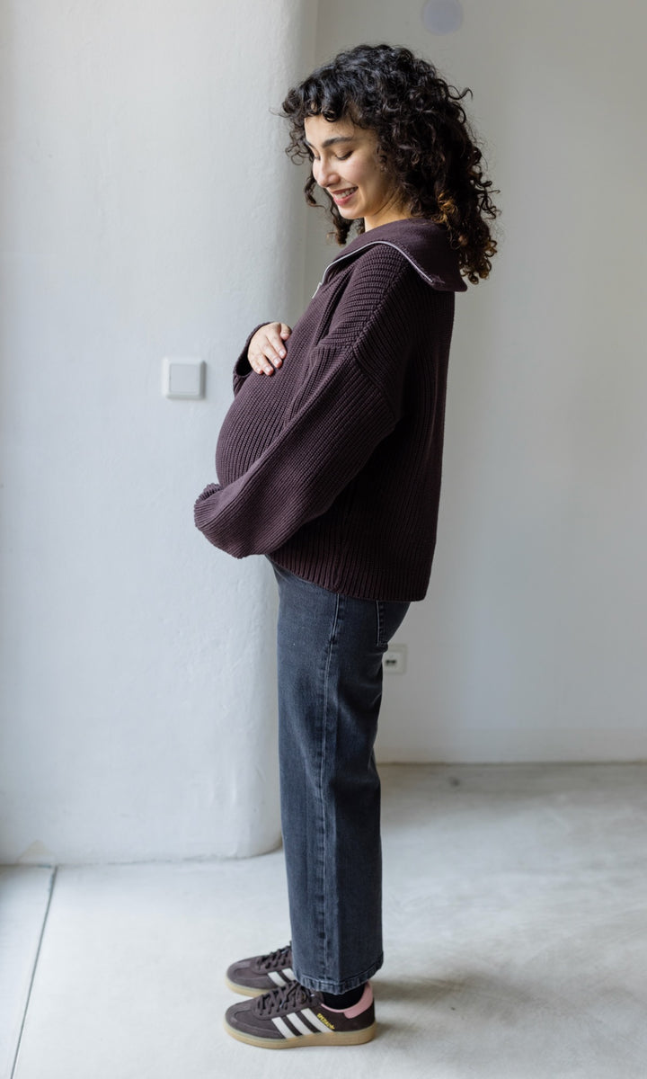 Schwangerschafts Jeans French Fit Washed Black