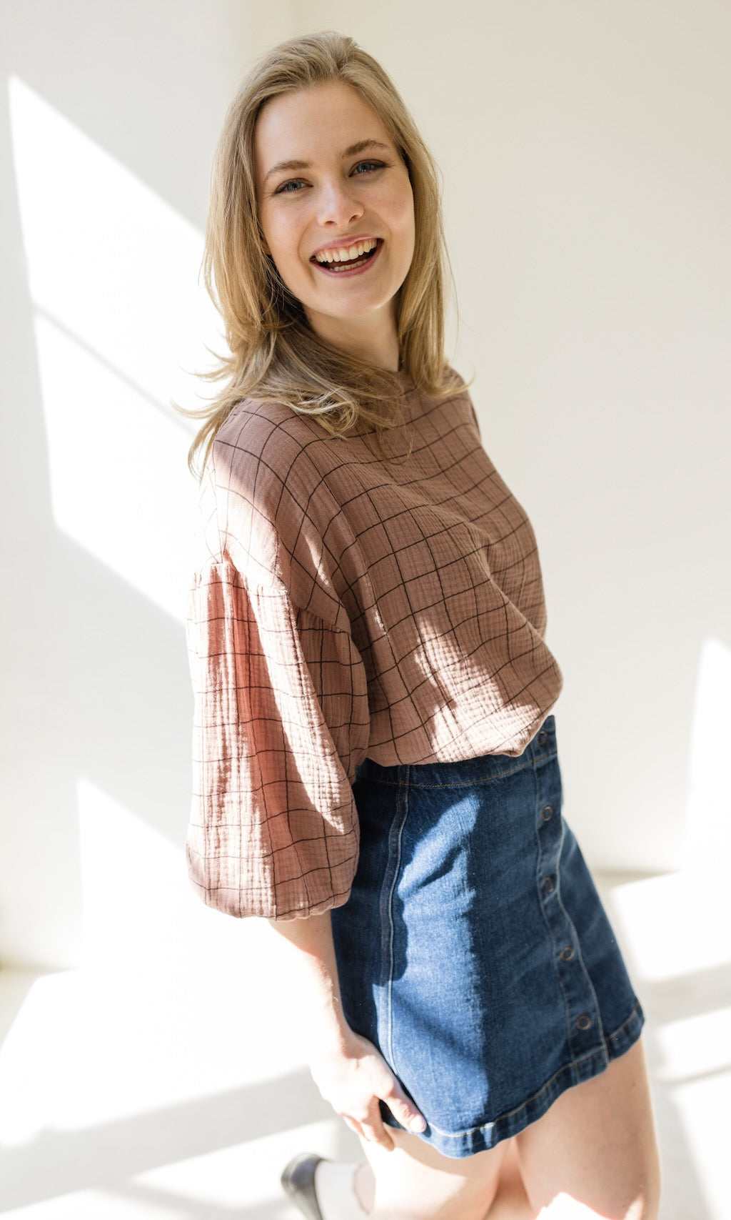 Bluse April - abricot coco