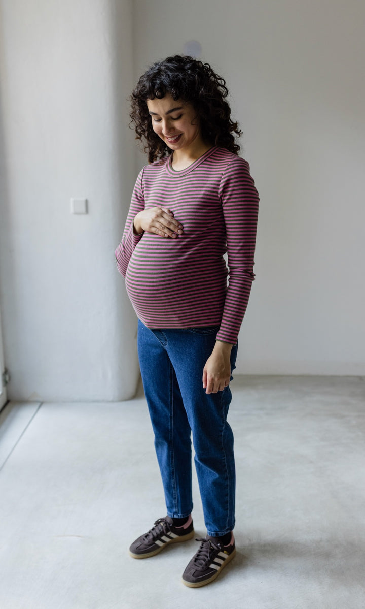 Schwangerschafts Jeans Mom Fit Dunkelblau