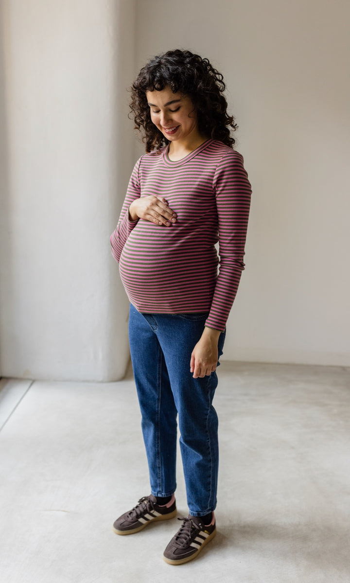 Schwangerschafts Jeans Mom Fit Dunkelblau