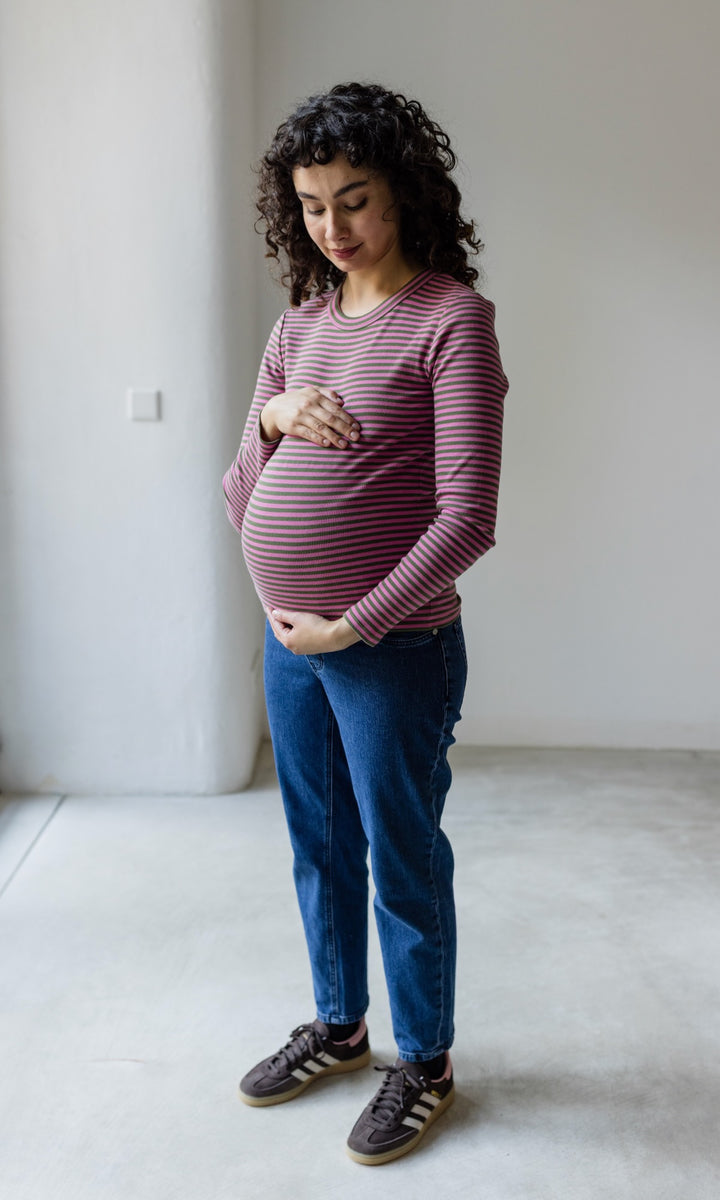 Schwangerschafts Jeans Mom Fit Dunkelblau