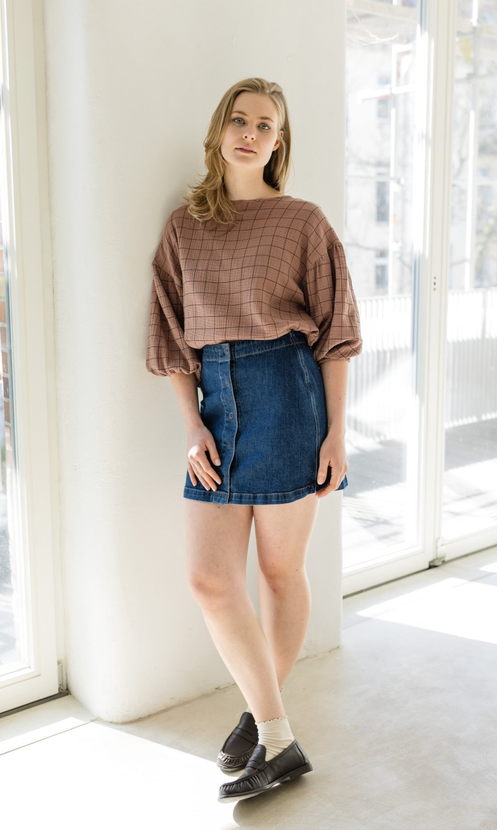 Bluse April - abricot coco