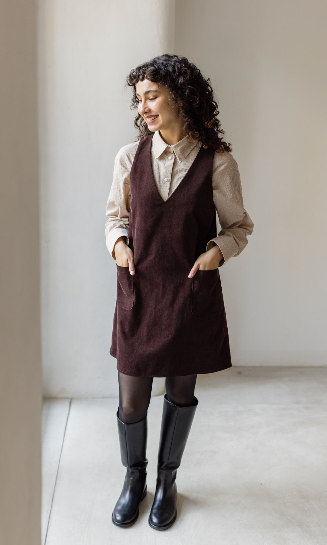 Minikleid aus Cord Audrey