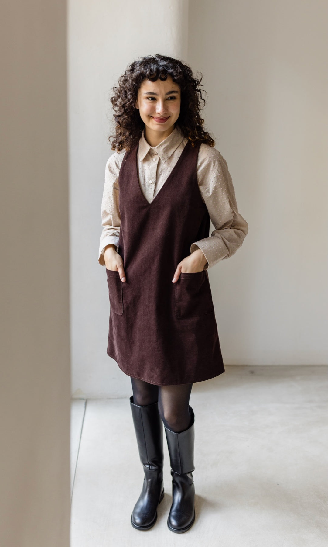 Minikleid aus Cord Audrey