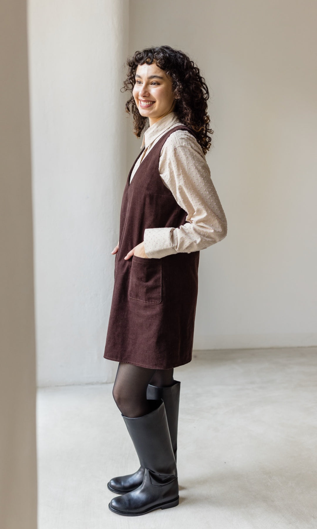 Minikleid aus Cord Audrey