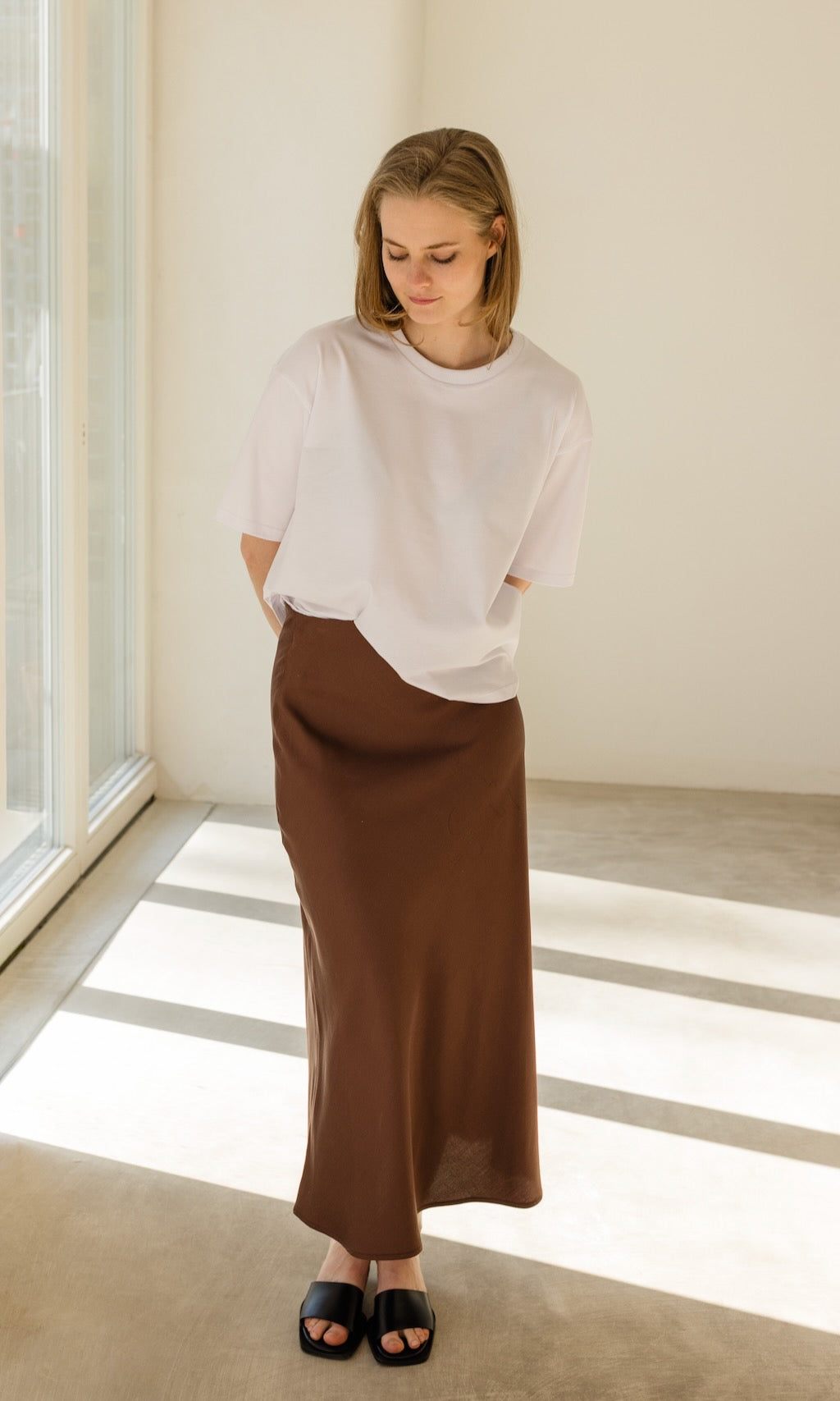 Oversized T-Shirt in Weiß - abricot coco